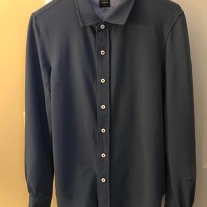 Long Sleeve Button Down Knit Shirt